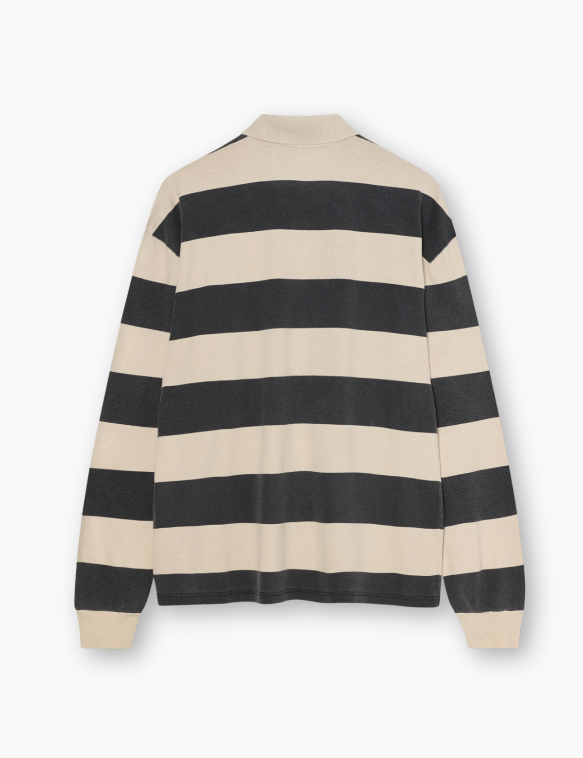 Sequeira Longsleeve Polo - Black / Beige