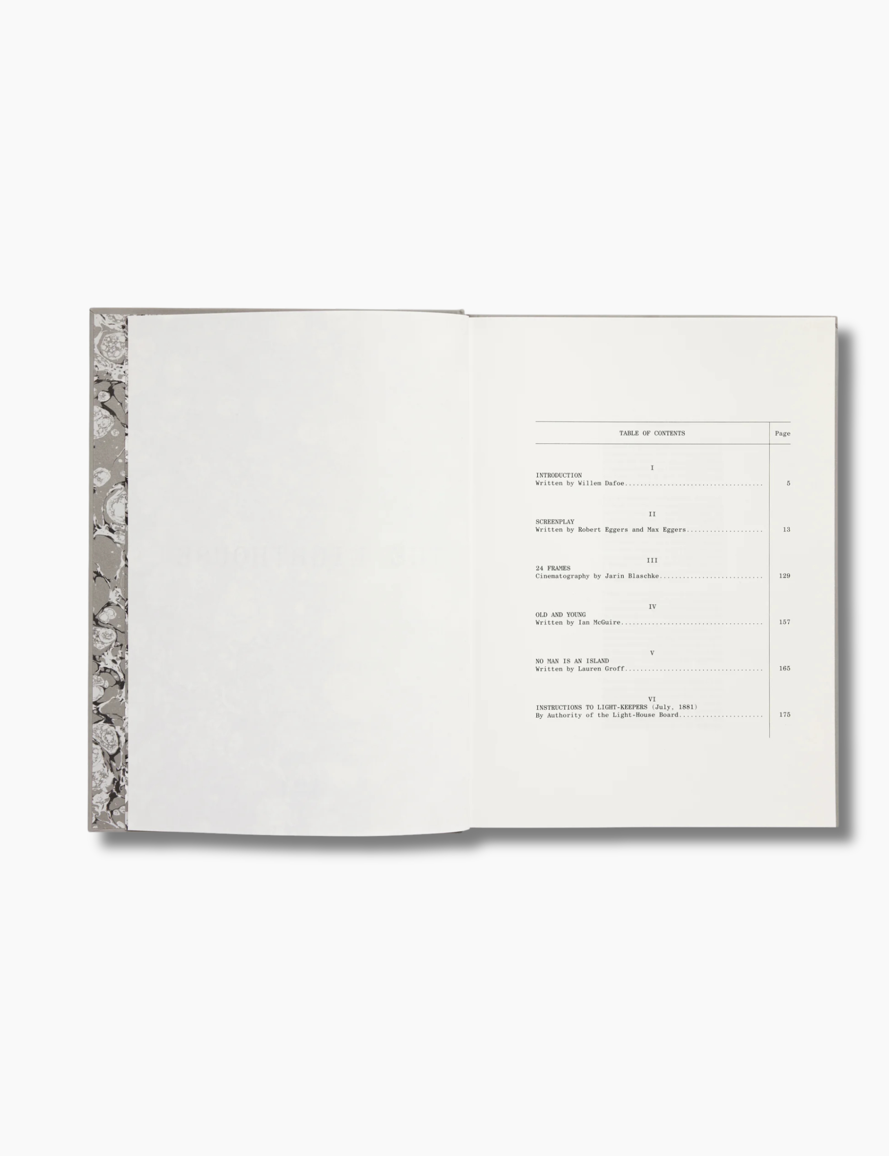The Lighthouse Screenplay Book