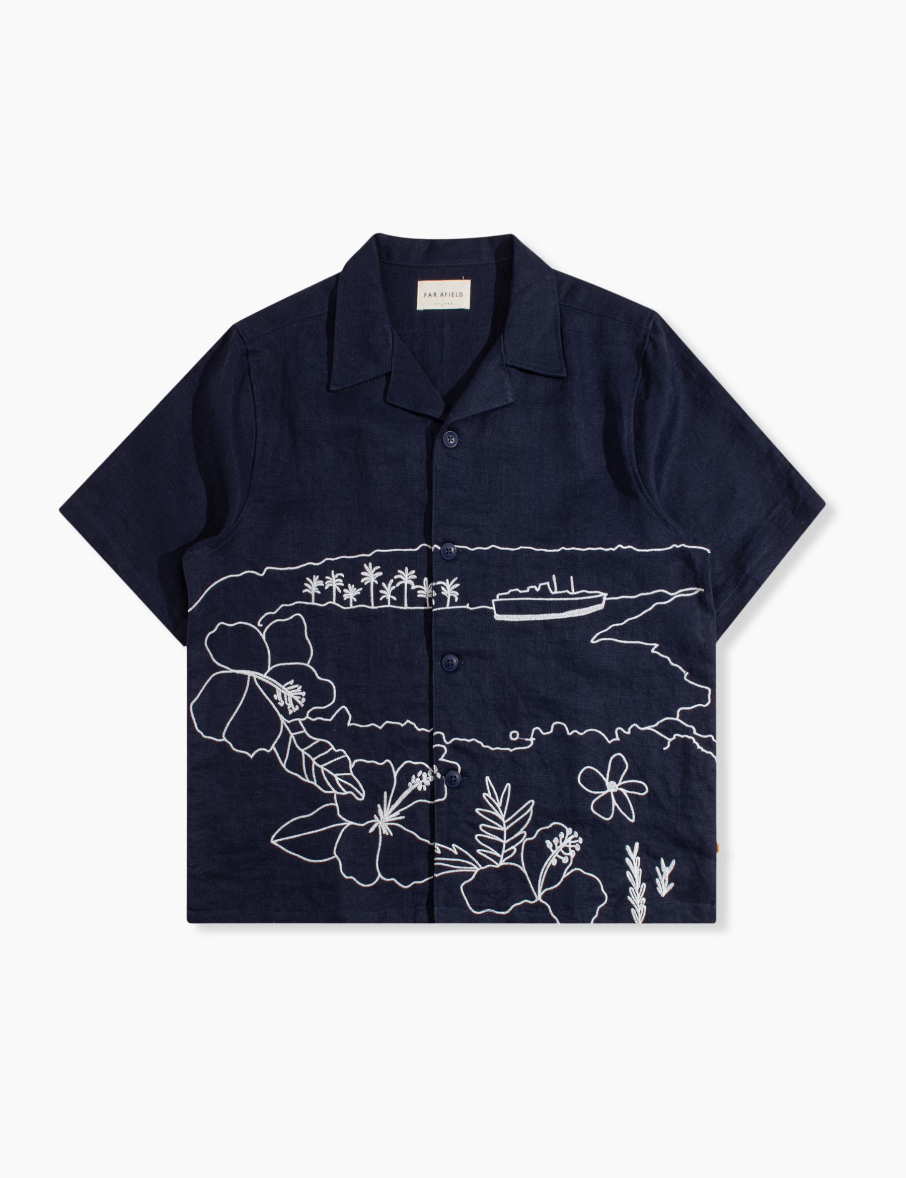 Veloso Landscape Shirt - Navy