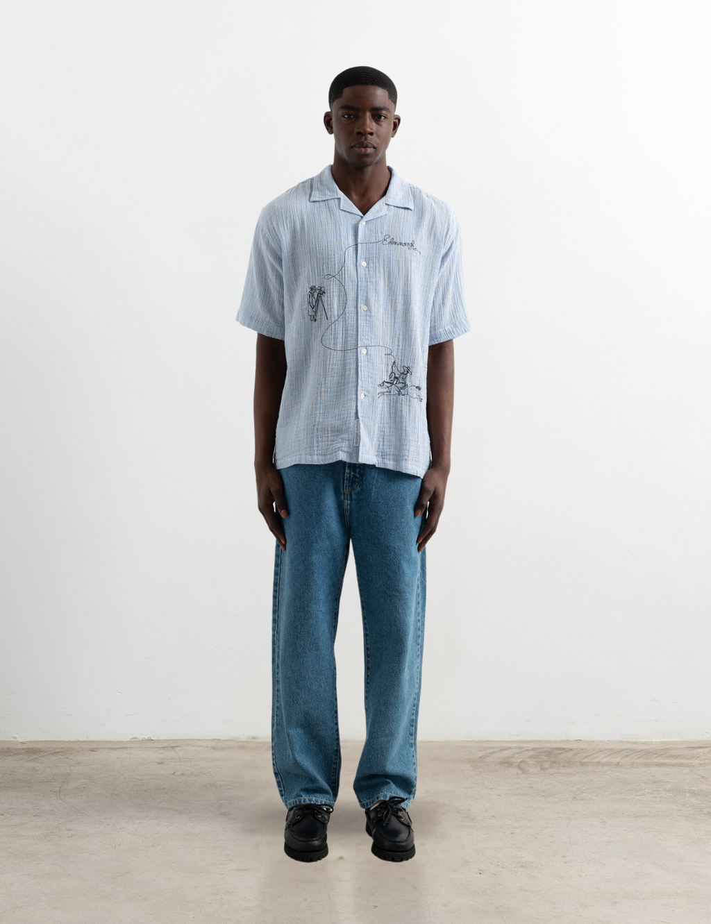 Western Shirt - Dark Blue