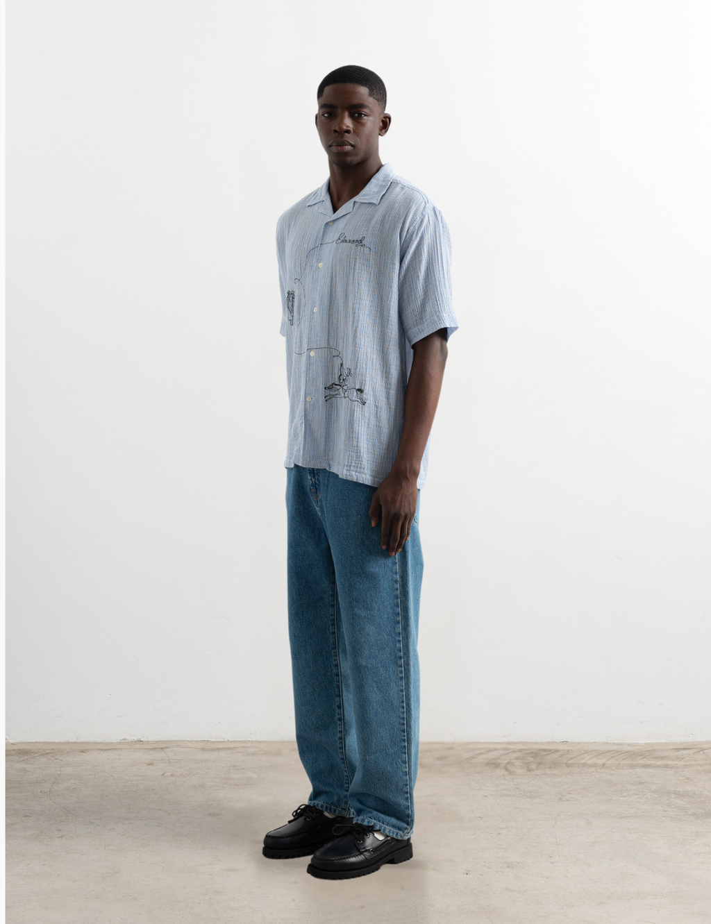 Western Shirt - Dark Blue