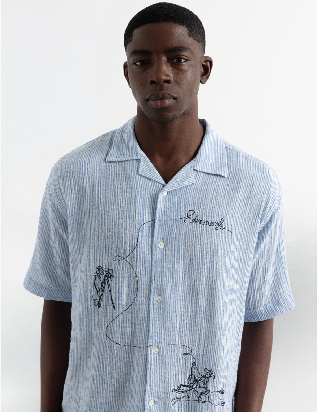 Western Shirt - Dark Blue