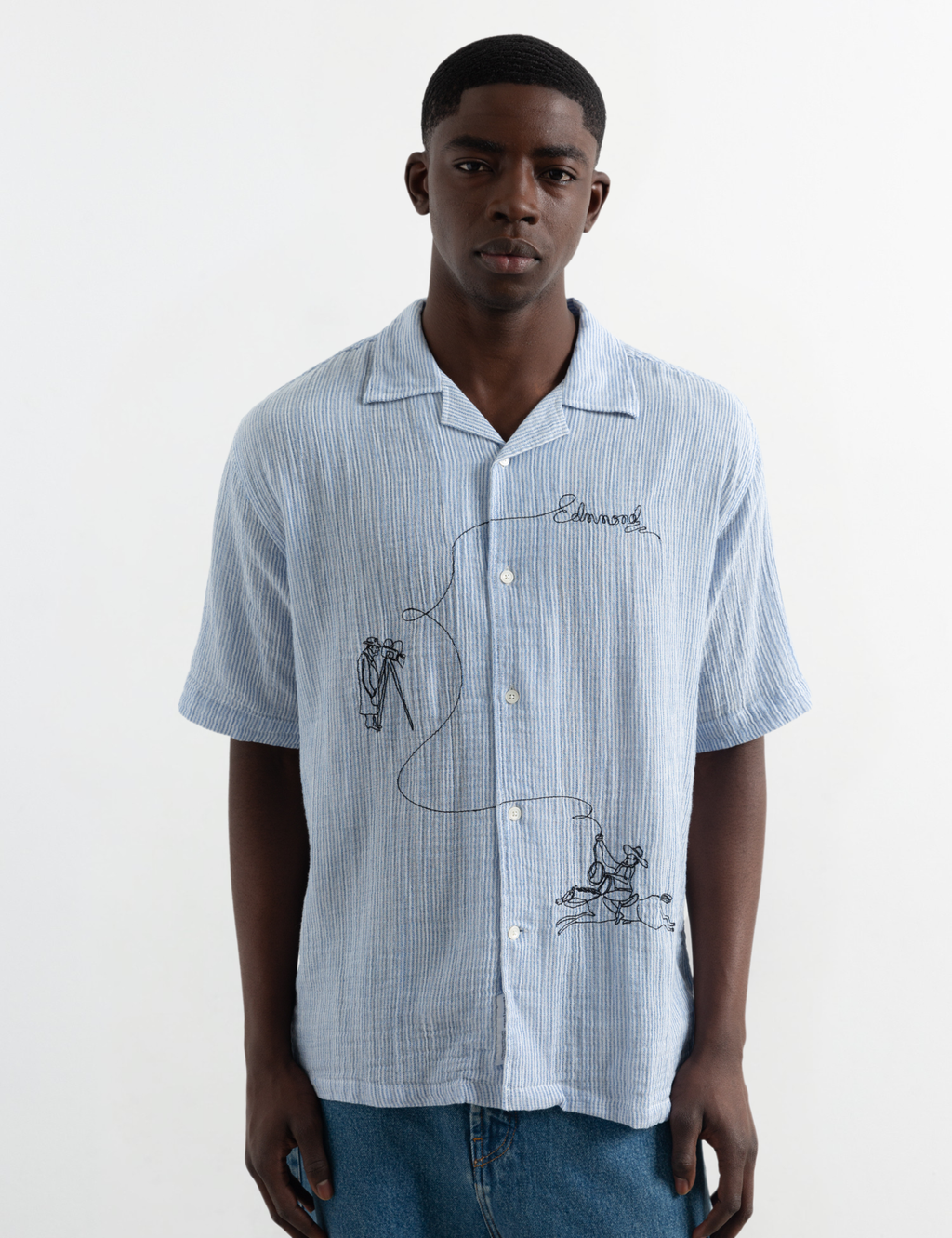 Western Shirt - Dark Blue