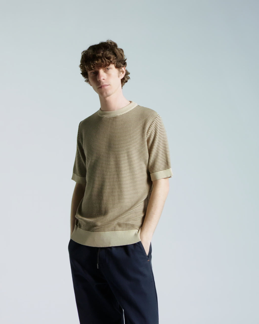 Newport Knit T-Shirt - Brown